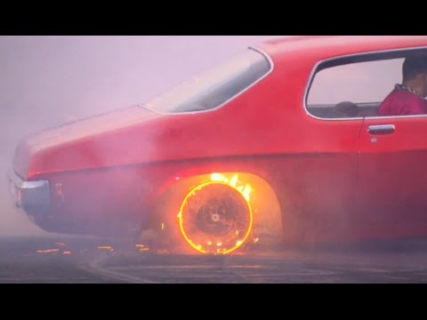 BURNOUT MASTERS RED HOT RIMS!