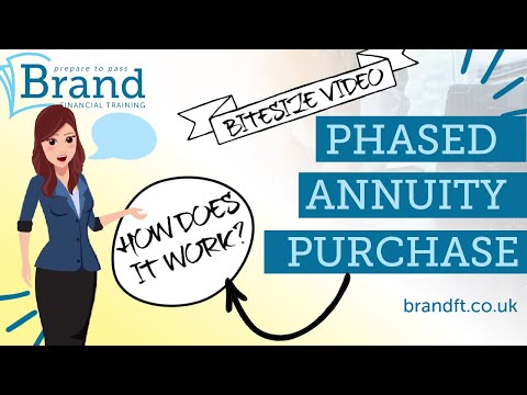 Phased Annuity Purchase - when is it useful? 2021/22 CII R04, AF7, AF5, J05