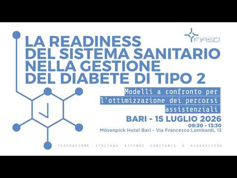 A Bari il primo appuntamento sulla readiness del sistema sanitario nella gestione del diabete di tipo 2