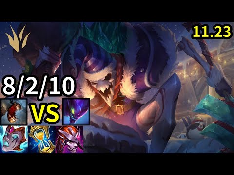 Fiddlesticks Jungle vs Kha'Zix - KR Master | Patch 11.23