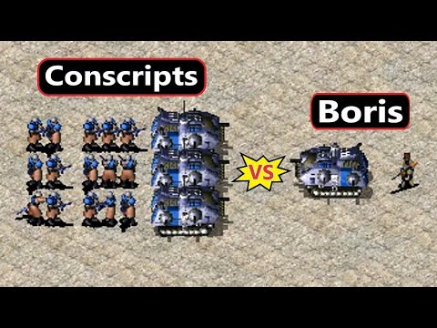 Conscripts BF vs Boris BF - Same Cost - Red Alert 2