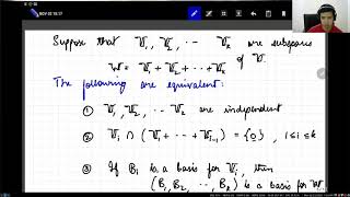 EE5609 Matrix theory lecture 17: Direct sum decomposition