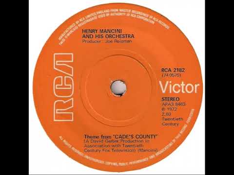 UK New Entry 1972 (60) Henry Mancini & His Orchestra - Theme From 'Cade's County'