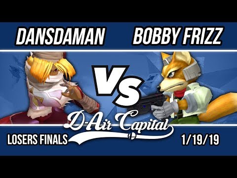 D-Air Capital 13 - dansdaman (Sheik) Vs. Bobby Frizz (Fox) - Top 8 Losers Finals