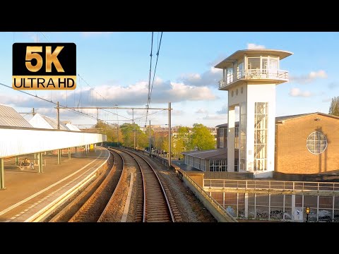 [5K] The highest signal box: Muiderpoort Amsterdam - Almere CABVIEW HOLLAND ICM 7mei 2021