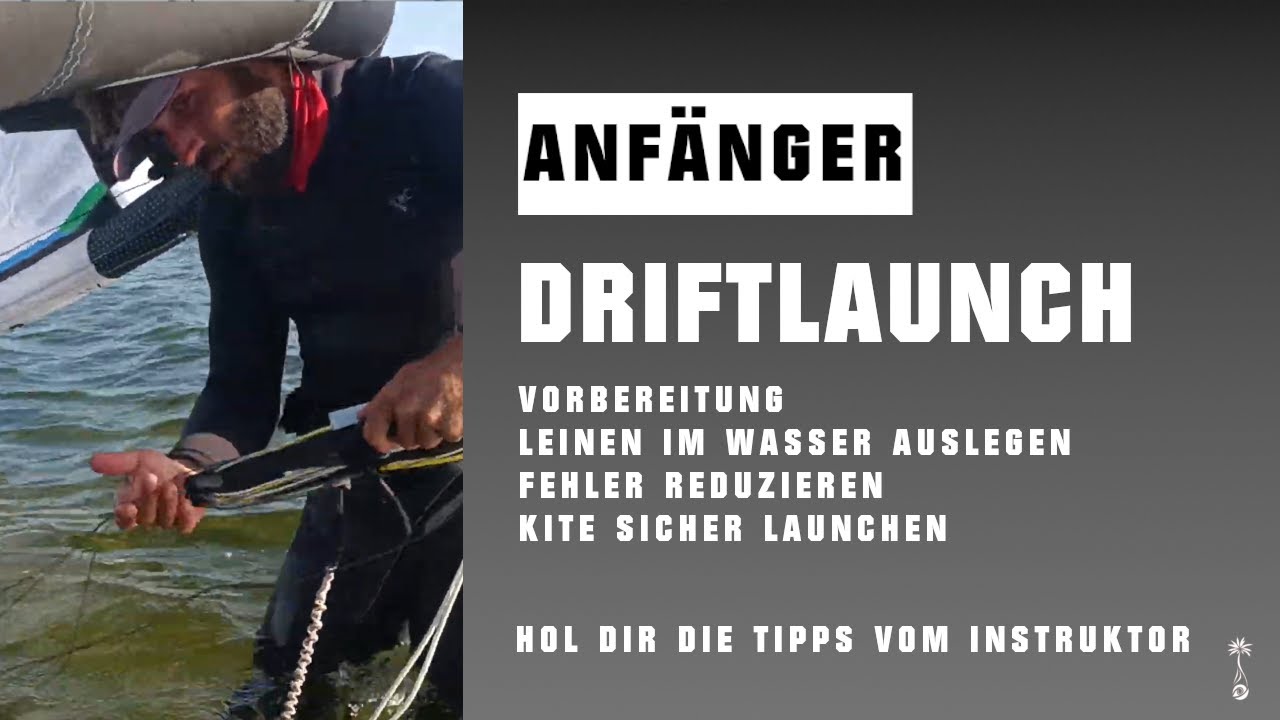 Kite Driftlaunch: Allein starten ohne Helfer am Spot