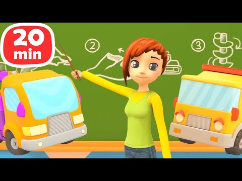 Tarefas para os carros. Desenho animado infantil. Animação infantil. Escola de carros