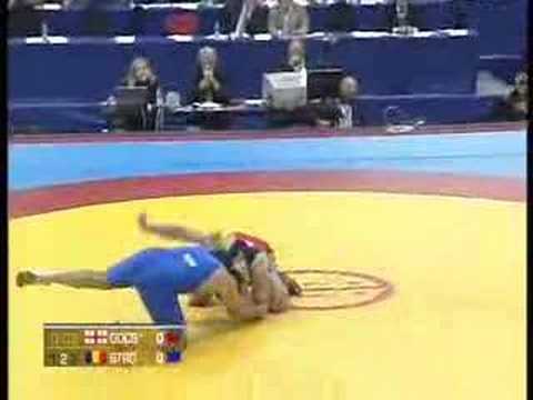 georgian wrestlers gogshelidze vs stroia 2007 europian champ