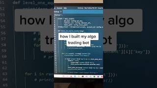 How I built my algo trading bot 💯 #algotrading #tradingbot #stockmarket #finance