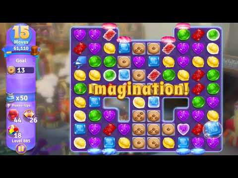 Wonka's World of Candy Level 885 NO BOOSTERS - A S GAMING ✔