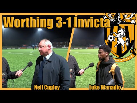 Reaction | Neil Cugley & Luke Wanadio | Worthing 3-1 Folkestone Invicta