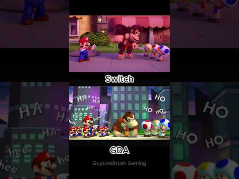 Mario vs Donkey Kong Switch vs GBA Ending #mariovsdonkeykong #shorts