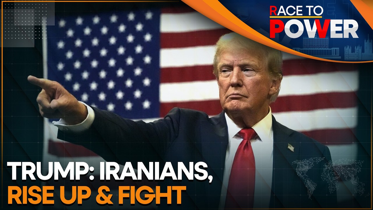 US President Donald Trump Urges Iranian People to Rise And Fight | Race To Power
