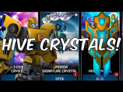 10 x HIVE CRYSTAL OPENING - 4 STAR G1 BUMBLEBEE!? - Transformers: Forged To Fight