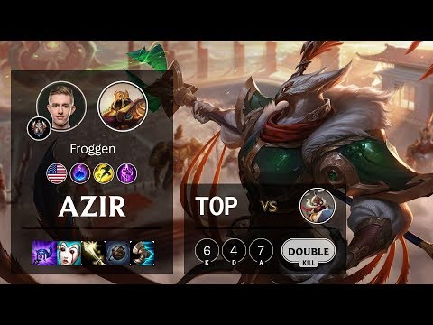 Azir Top vs Corki - NA Challenger Patch 10.4