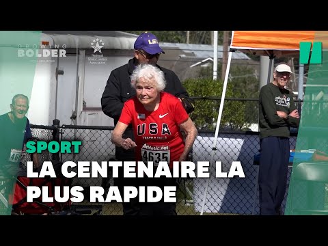 Cette centenaire bat un nouveau record du monde du 100m