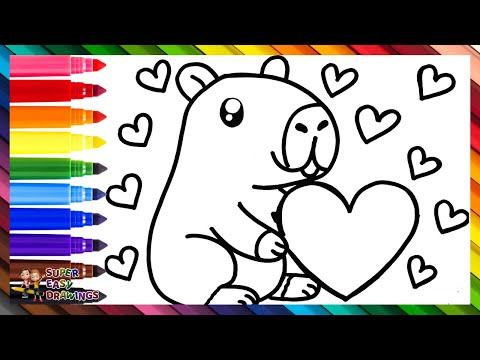 Capybara Coloring