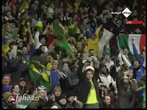 Brazil vs Italy : Friendly Match: 2-0 Goals Elano & Robinho 10/2/2009 ( High Quality )