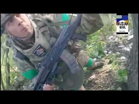 A moment of 3rd special assault brigade of Ukrainian arm forces azov battalion storming Russian f…