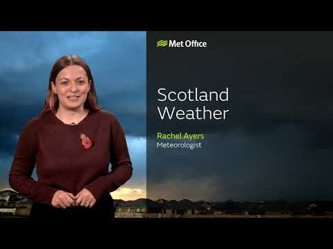 29/10/23 – Rain clearing giving clear skies – Scotland  Weather Forecast UK – Met Office Weather