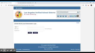 Changing your LAUSD password