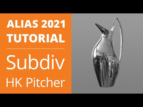 AUTODESK ALIAS 2021 TUTORIAL: How to Create a Georg Jensen HK Pitcher with Subdivision Modeling