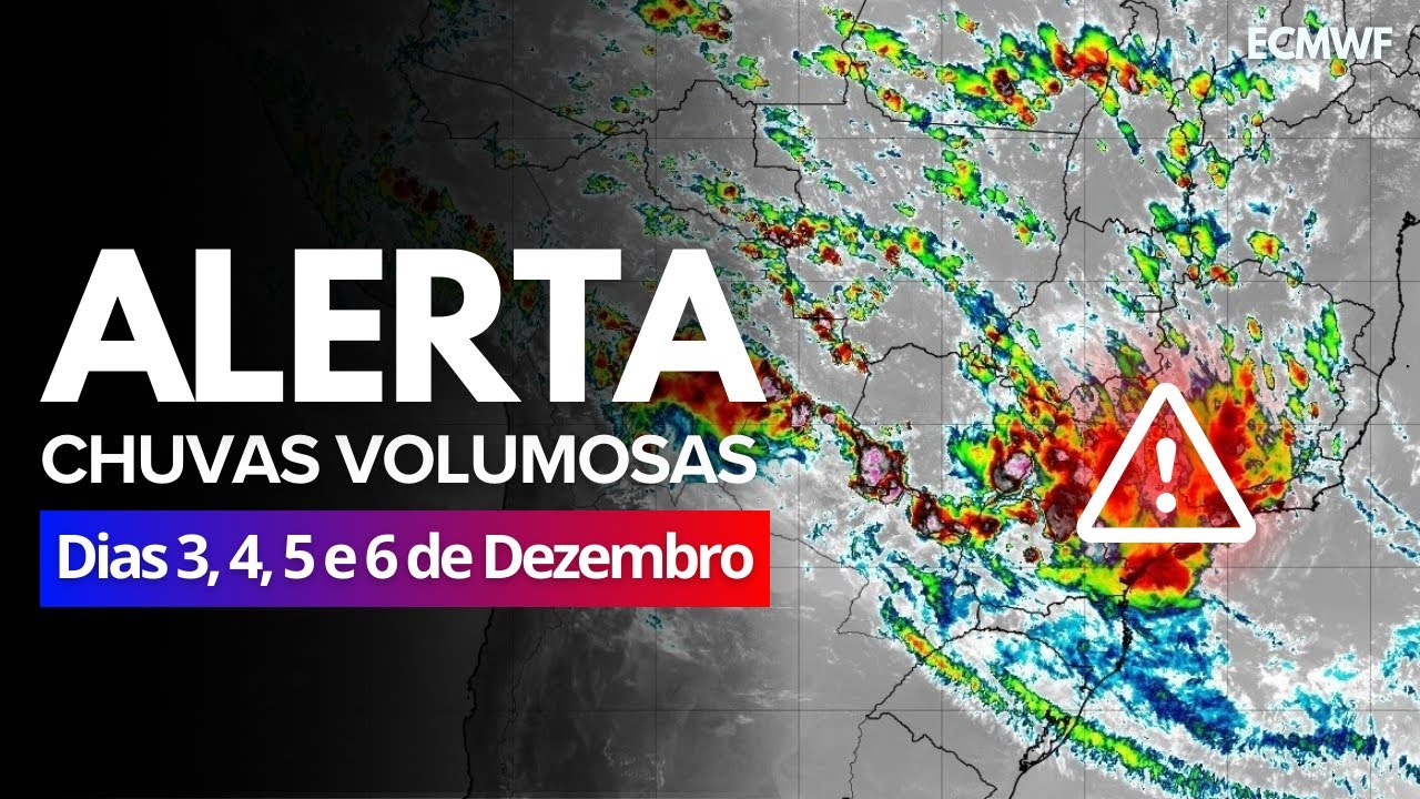 02/12/24 ⚠️🔴 ALERTA DE CHUVA VOLUMOSA: FRENTE FRIA AVANÇANDO!