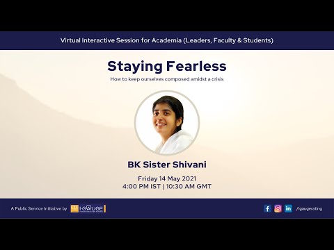Staying Fearless: An Awakening Session by BK Sister Shivani