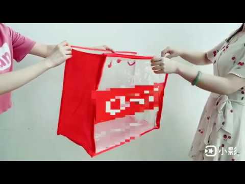 Red non woven PPNW PE Quilt Bag
