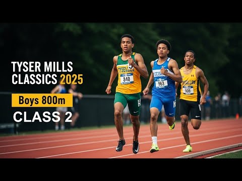 Boys 800m CLASS 2 | Antuwan Newland | DIWAYNE SHARPE | DIAMON BRYAN | TYSER MILLS CLASSICS 2025