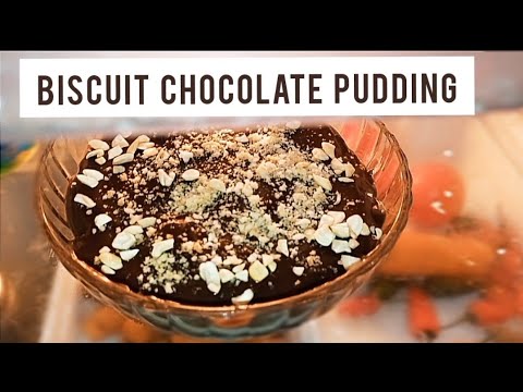 Biscuit Chocolate Pudding | Eggless, no baking pudding | Malavika Malus