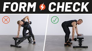How to Perfect Your Dumbbell Row | Form Check | Men