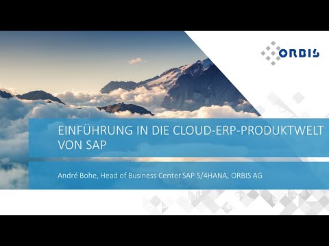 Einführung in die Cloud-ERP-Produktwelt von SAP