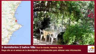 preview picture of video '3 dormitorios 2 baños Villa se Vende en Real De Gandia, Valencia, Spain'