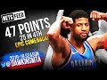The Game Paul George GOT PiSSED By Refs Then Dropped 47 Pts ERASED A 23 Pts Deficit FreeDawkins