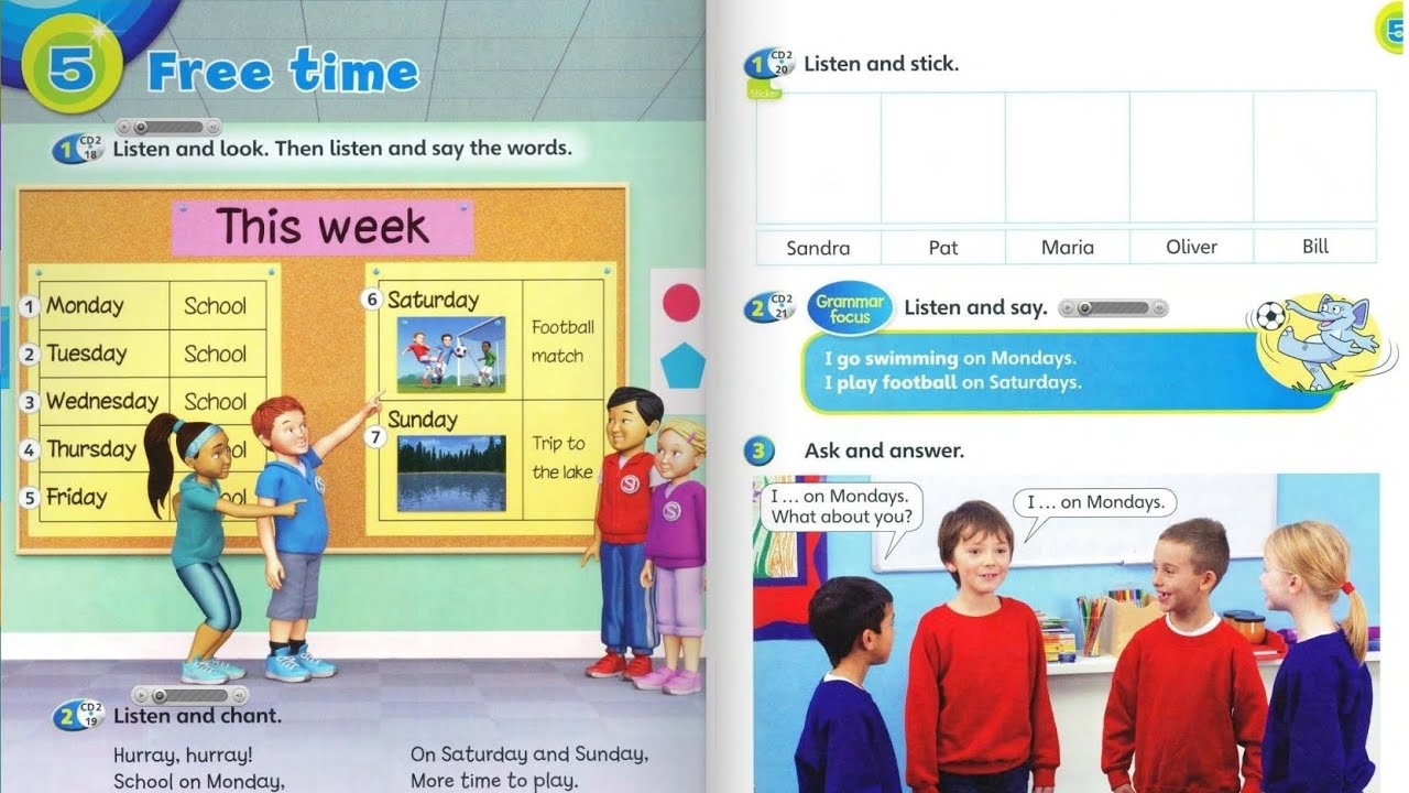 Super Minds 1 - Unit 5: Free time