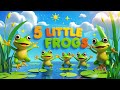 5 Little Frogs Song Fun Kids Song Nursery Rhyme For Children Sing Along Kidssongs