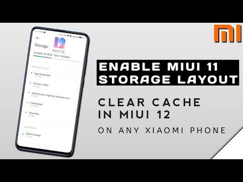 Clear Cache data in miui 12 devices || Enable miui 11 storage layout.