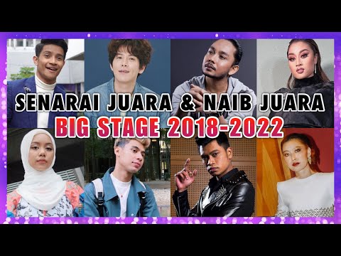 Senarai Juara & Naib Juara BIG STAGE 1 - 4 (2018 - 2022)