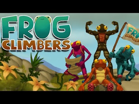 Frog Climbers - Climbing like QWOP! (4 Player Gameplay)