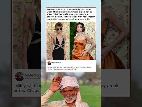 Miley's Iconic Advice to Zendaya: "Wear the Chaos!"#memes#shortsvideo#shorts