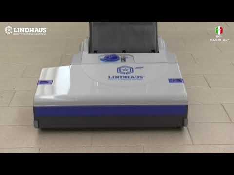 The versatility of Lindhaus LW30 LW38 scrubber dryer line on different surfaces
