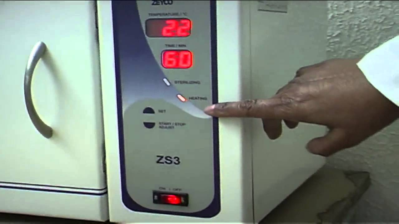 Esterilizador dental; Metodos y Empaquetado