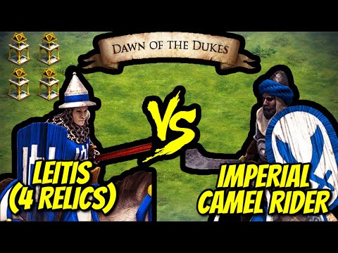 192 Elite Leiciai (4 Relics) vs 200 Imperial Camel Riders (Total Resources) | AoE II: DE