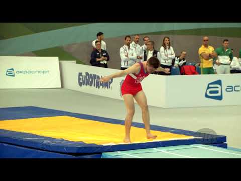 SHLYAKIN Maxim (RUS) - 2018 Trampoline Worlds, St. Petersburg (RUS) - Qualification Tumbling R2
