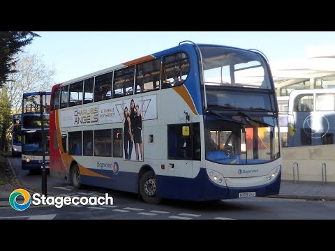 stagecoach northampton Scania N230UD MX08 GHJ 15445 on route 16 to town centre.