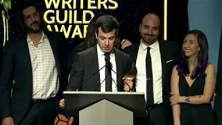 Nathan For You wins the 2019 Writers Guild Award for Comedy/Variety Sketch Series video