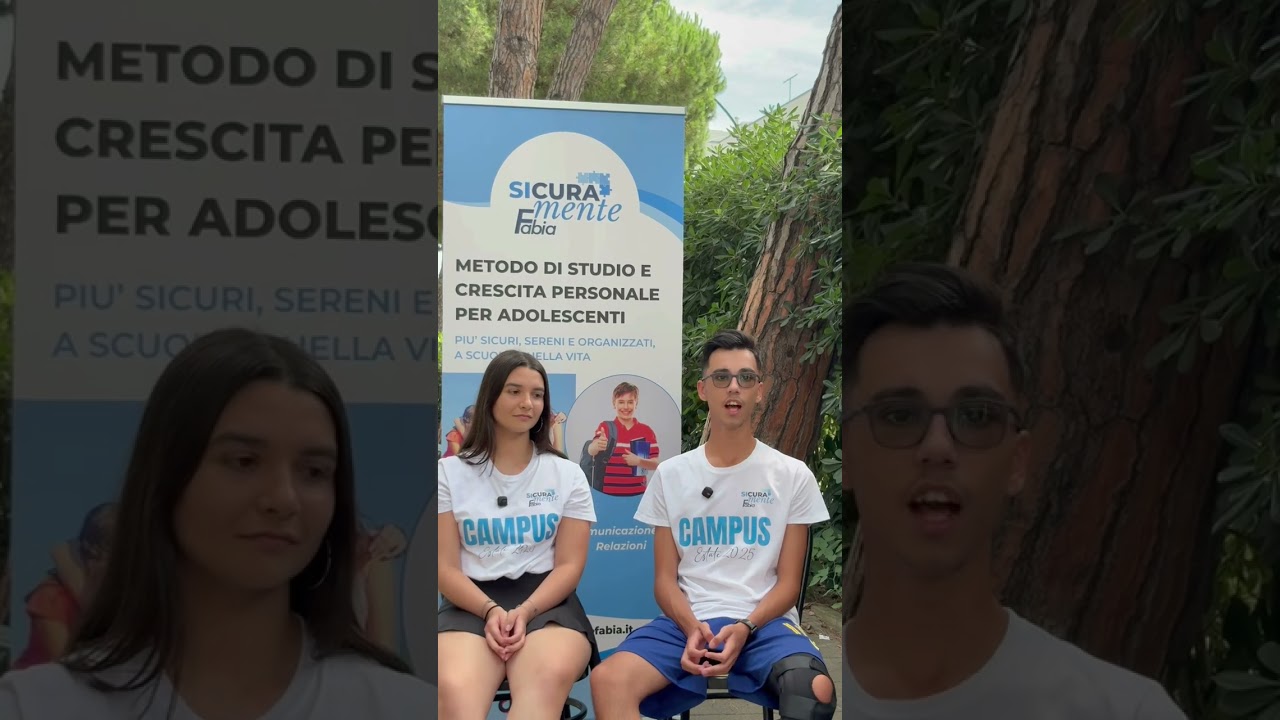 Testimonianza di Emma e Federico - SicuraMente Campus - Estate 2025