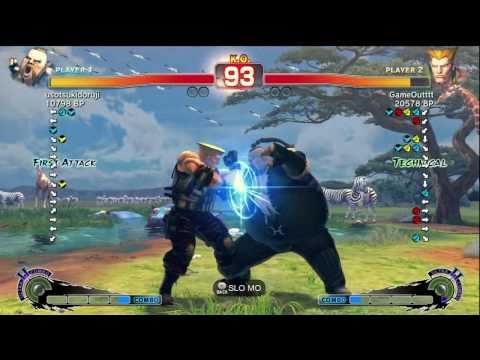 GameOutttt [Guile] vs usotsukidoruji [Rufus] SSF4 Japanese Online Ranked Matches - TRUE-HD