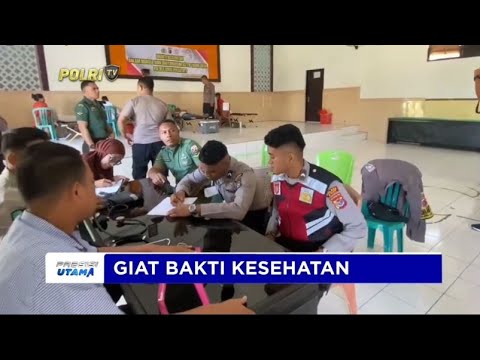 POLRES ENDE BAKTI KESEHATAN JELANG HARI BHAYANGKARA